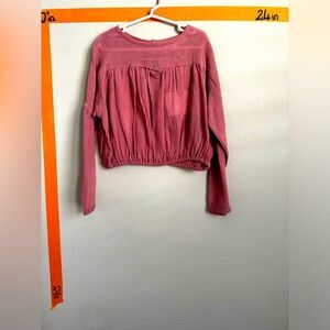 NWT Luisa Et La Luna dusty rose blouse sz 4yo